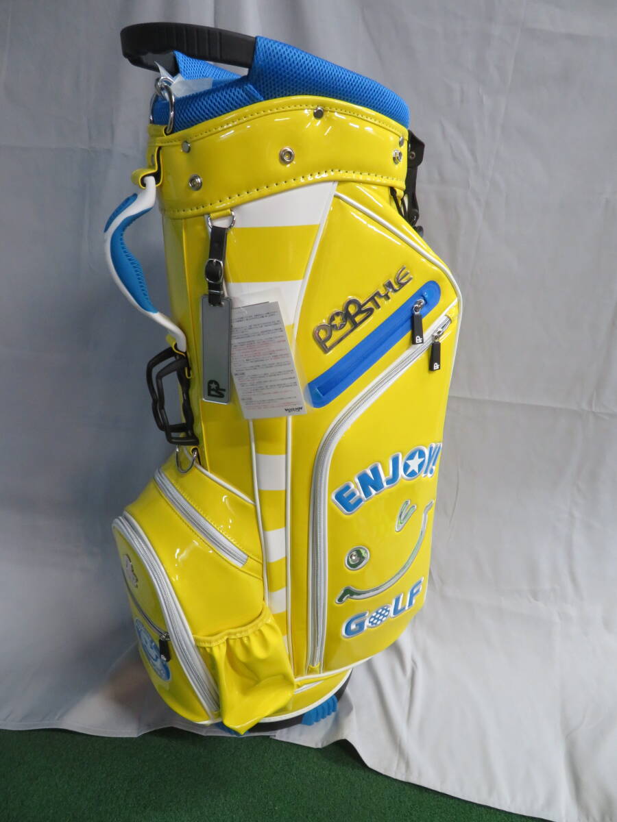 【新品未使用】ウインウインスタイル/WINWIN STYLE ENJOY GOLF Pearl NEW STAND BAG/イエロー/9型拍卖
