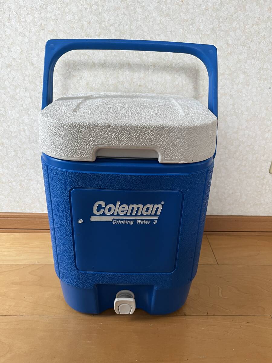 ☆☆コールマン COLEMANウォータージャグ 3ガロン ブルー年代物 中古☆☆拍卖