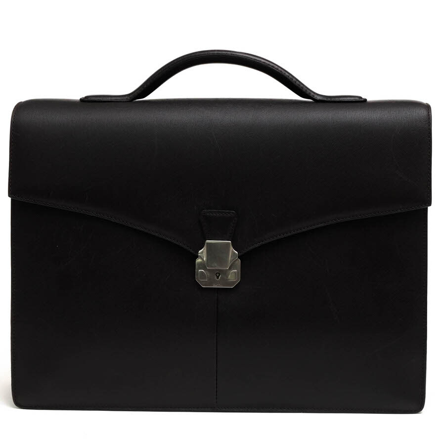 Dunhill ダンヒル ビジネスバッグ FA6060E SIDECAR サイドカー グレインカウハイドレザー 牛革 フラップ式拍卖