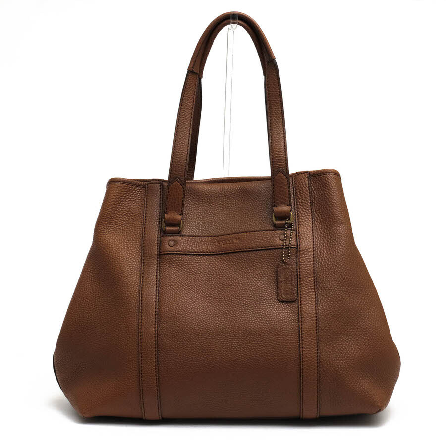 COACH コーチ トートバッグ 71160 Bleecker Shopper In Pebbled Leather ブリーカー ペブルド レザー ショッパー 牛革 ボストン型 シボ革拍卖