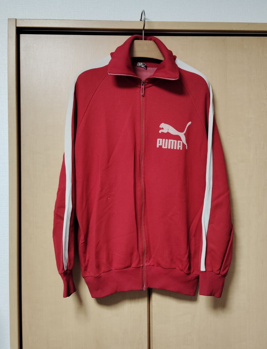 ヴィンテージ 西ドイツ製 70s PUMA プーマ 目付き OPTIジップ ジャージ トラックジャケット拍卖