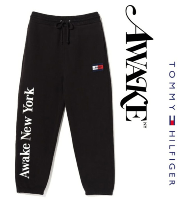 コラボ!30,800円新品タグ付き【トミー×Awake NY】人気 スウェットパンツ ジョガーパンツ 黒 S(大きめ) v7602拍卖