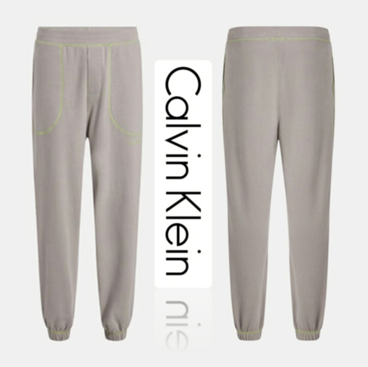 新品タグ付き【カルバンクライン】秋冬用 ステッチカラー ジョガーパンツ スウェットパンツ L v7597拍卖