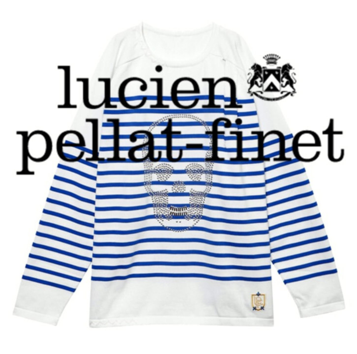 88,000円新品タグ付き【lucien pellat ルシアン ペラフィネ】マリニエール スカル スタッズ セーター M v7618拍卖