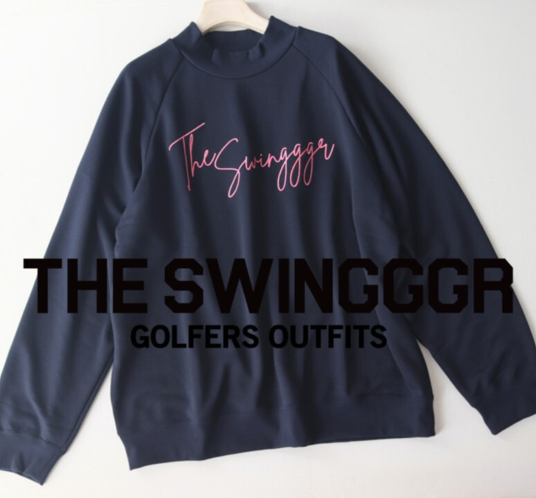 17,600円新品タグ付き【THE SWINGGGR ザ スウィンガー】ハイネックトレーナー スウェット 紺 3(L) v7614拍卖