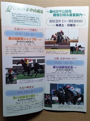 競馬 JRA レープロ20000812中山 Sエアザイオン エアデジャヴー レインボークイーン サクラキャンドル /Kアンブラスモア スプリングバンブー拍卖