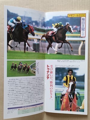 競馬 JRA レープロ20011007東京 毎日王冠 /#トゥナンテ Hグラスワンダー サイレンススズカ他 Uツルマルツヨシ セイウンスカイ マベサン他拍卖