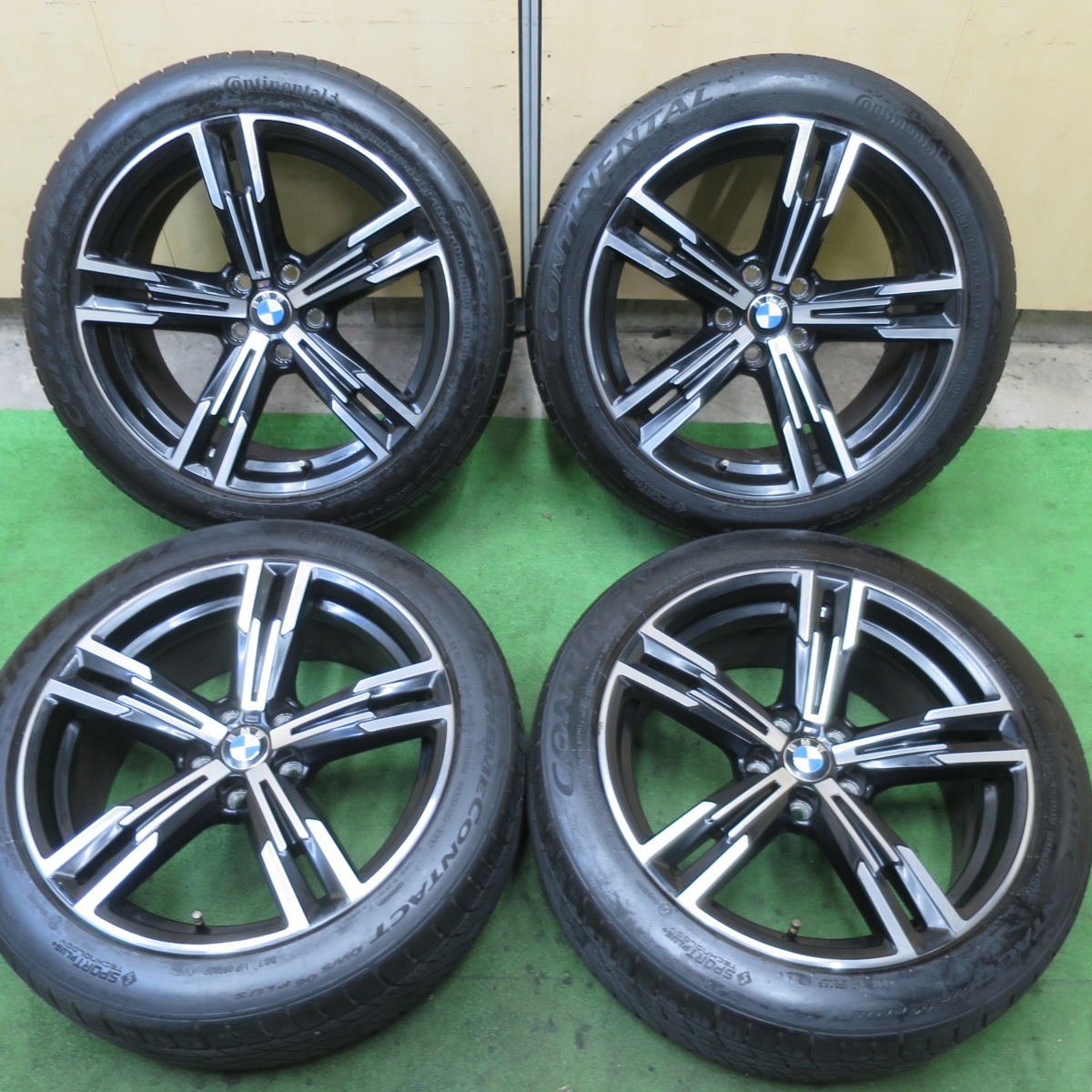 バリ溝 24年 8.5分★BMW G20 G21 3シリーズ 純正 225/45R18 255/40R18 コンチネンタル DWS06 プラス PCD112/5H★5090405TTノ拍卖