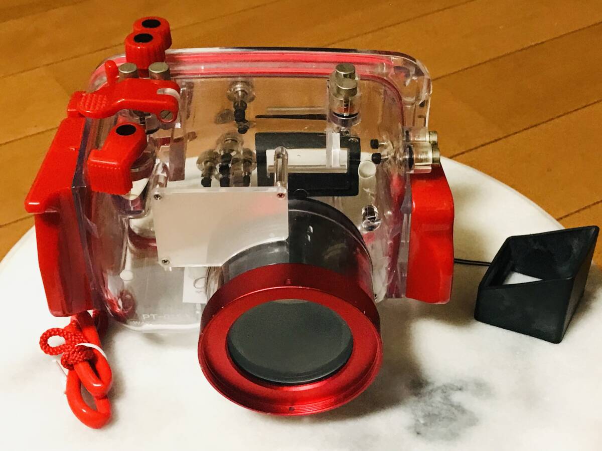 ★OLYMPUS オリンパス 防水プロテクタ 水中撮影 PT-015 レッド★拍卖
