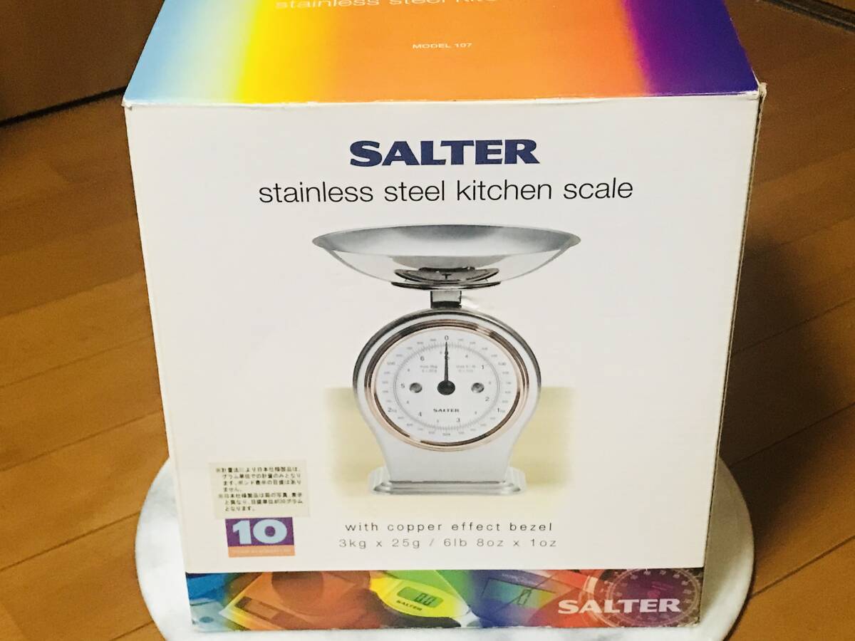 ★新品未使用★SALTER ステンレススチール キッチンスケール107★拍卖