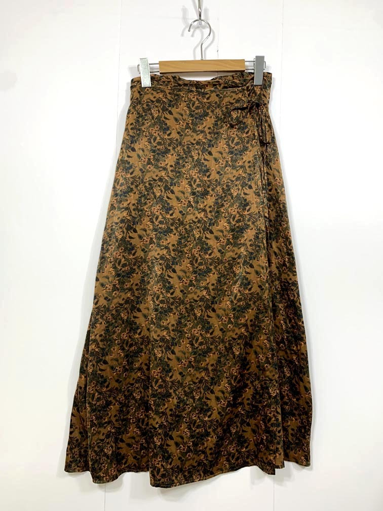 ゆうパケットOK SENSE OF PLACE センスオブプレイス アーバンリサーチハイウエストラップフラワー スカート sizeF/オレンジ ■■拍卖