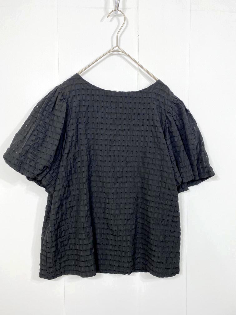 ゆうパケットOK 美品 JENNE ジェンヌ 定価11000円 ボリュームスリーブ ブラウス シャツ sizeL/白 ■◆拍卖