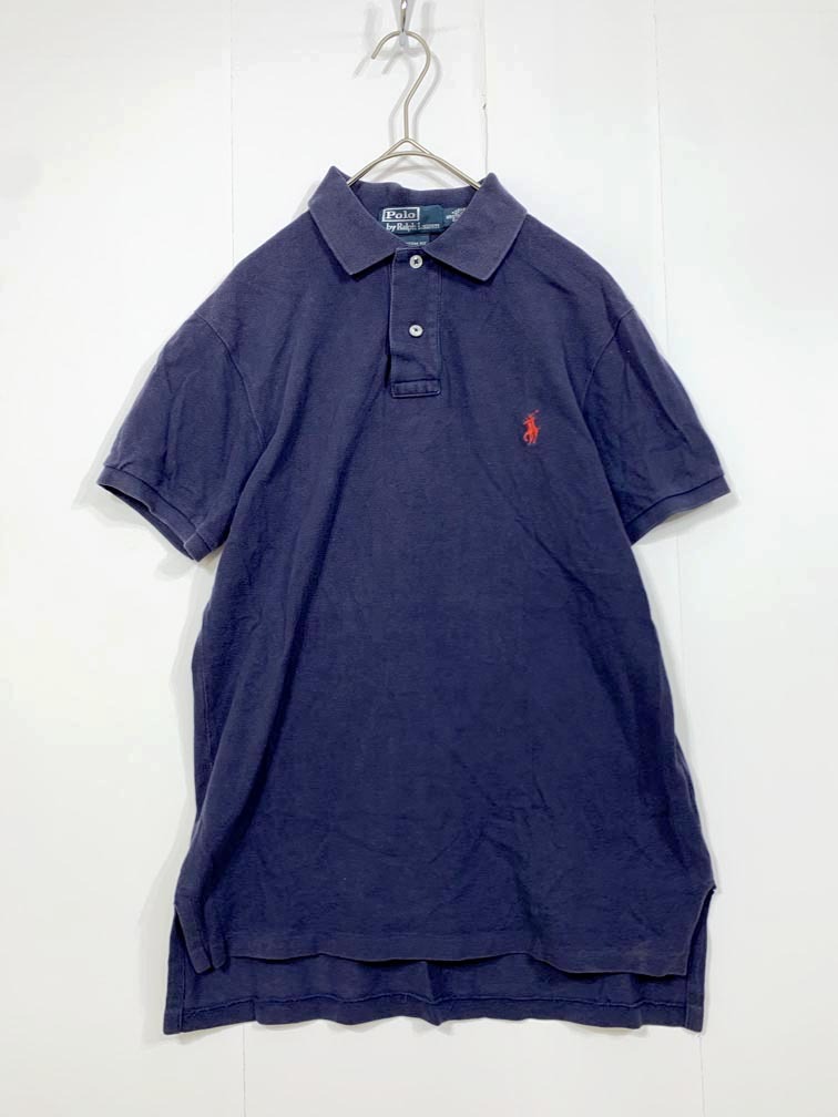 ゆうパケットOK Polo by Ralph Lauren ポロバイラルフローレン ポロシャツ sizeS/紺 ■◆拍卖