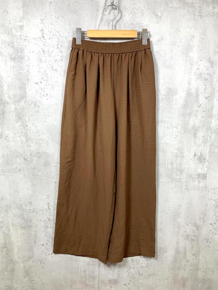 ゆうパケットOK 美品■Rope Picnic ロペピクニック GDS14310 アムンゼンイージーワイド パンツ size36/茶■■拍卖