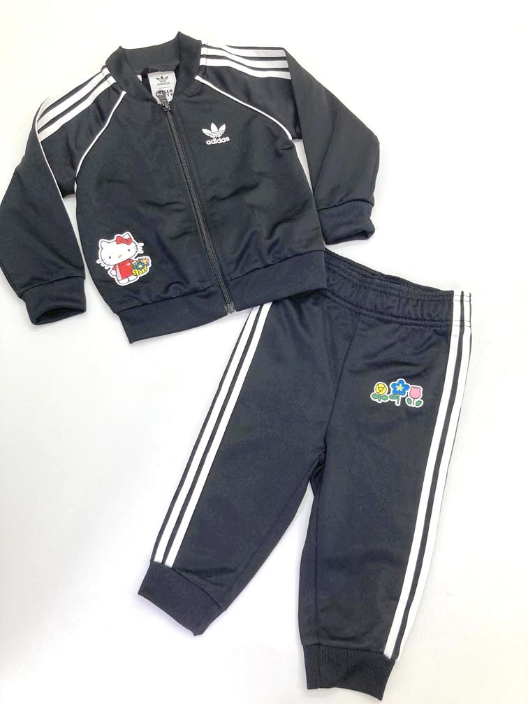 ゆうパケットOK 美品 adidas originals アディダスオリジナルス II0852 定価7370円 セットアップ size80/黒 ■■拍卖