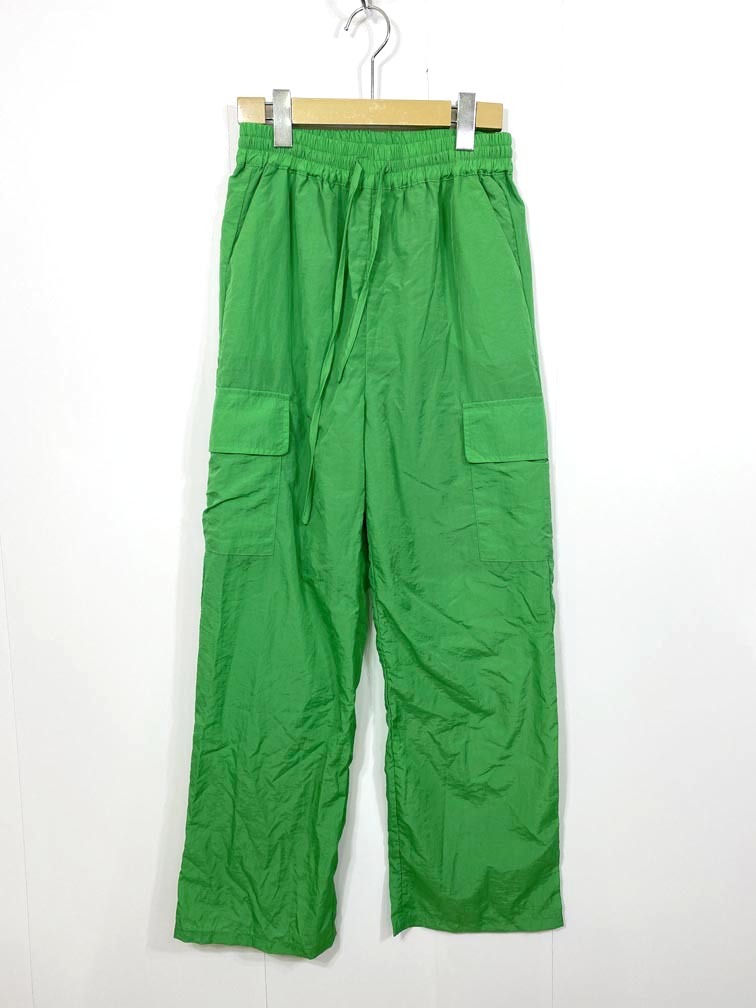 ゆうパケットOK 新品 bohmal ボマール 532557 ナイロンイージーカラー パンツ sizeF/緑 ■■拍卖