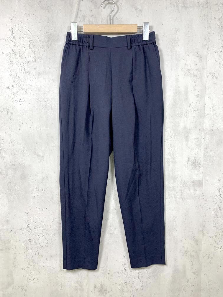 ゆうパケットOK NOLLEY’S ノーリーズ 3-0035-2-09-001 ウォッシャブルイージースリム パンツ size38/紺 ■■拍卖