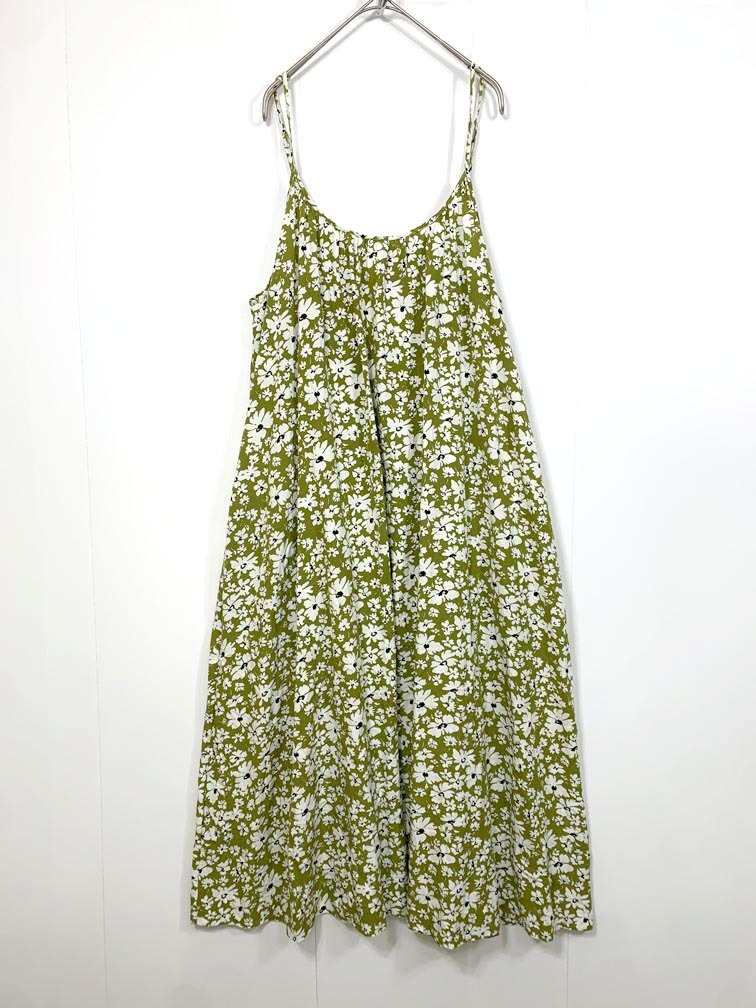 ゆうパケットOK 美品 Spick&Spna JUST FEMALE ジャストフィーメール 定価18700円 別注オペラドレス ワンピース size36/黄緑 ■◆◎拍卖