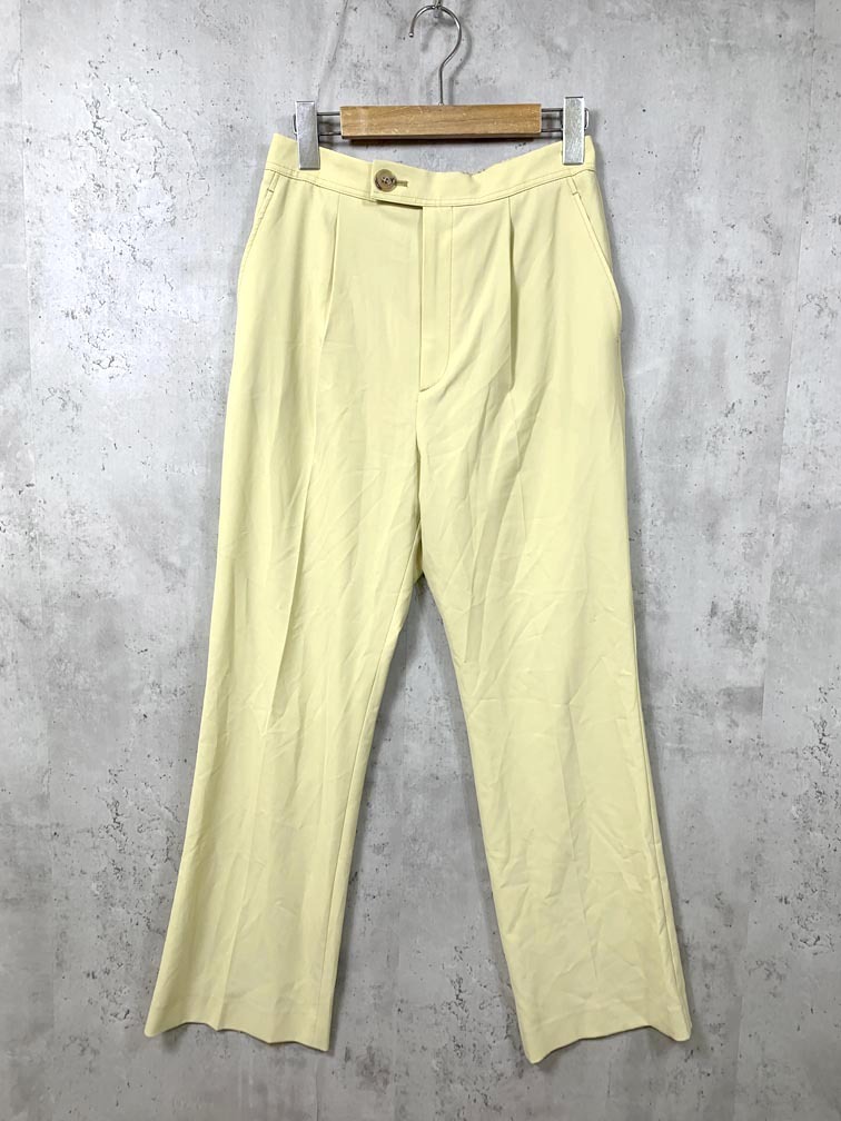 ゆうパケットOK green label relaxing グリーンレーベルリラクシング ユナイテッドアローズ ビューティー パンツ イエローベージュ ■■拍卖