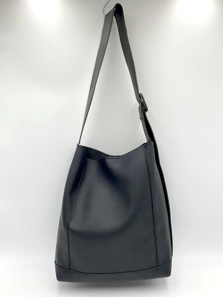 BEUTY&YOUTH UNITED ARROWS ビューティーアンドユース ソフト ワイドベルト ビッグ トート バッグ 黒 ■■拍卖