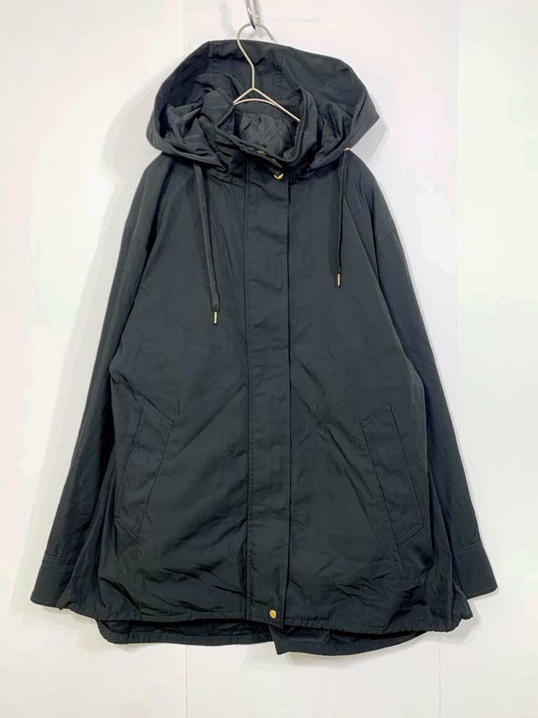 LE CERCLE par rop ルセルクルパーロペ GUL23000 定価17600円 【ライナー付き】フーテッドタウンパーカー ジャケット sizeF/黒 ◆■◎拍卖
