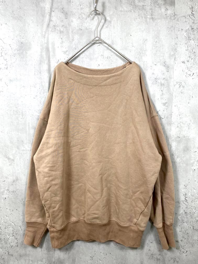 ゆうパケットOK u by spick&span ユーバイスピックアンドスパン 裏起毛 プルオーバー スウェット sizeF/茶 ◆■拍卖