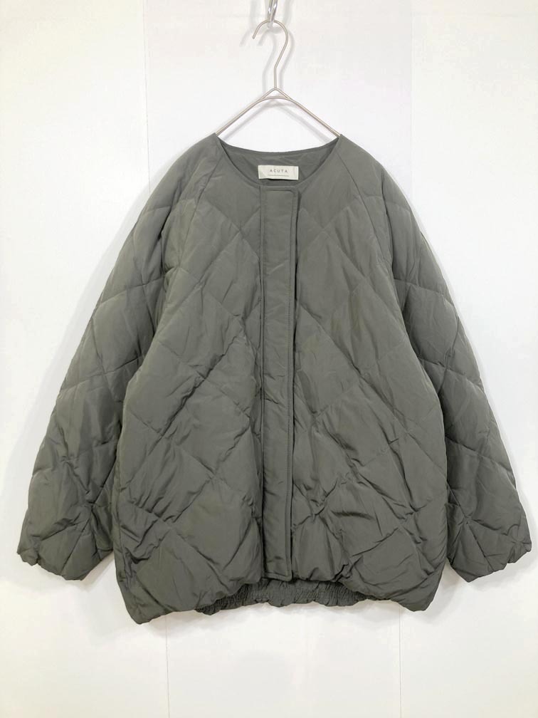 美品 ACUTA URBAN RESEARCH アーバンリサーチ UR37-27F006 定価26400円 コクーン キルティング ダウン コート sizeF/グレー ◆■◎拍卖