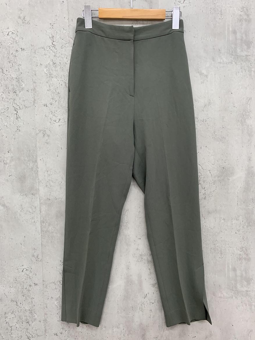 ゆうパケットOK H BEAUTY&YOUTH エイチビューティーアンドユース ダブルクロス スリット パンツ sizeS/カーキ ◇■ ☆ fia4 レディース拍卖