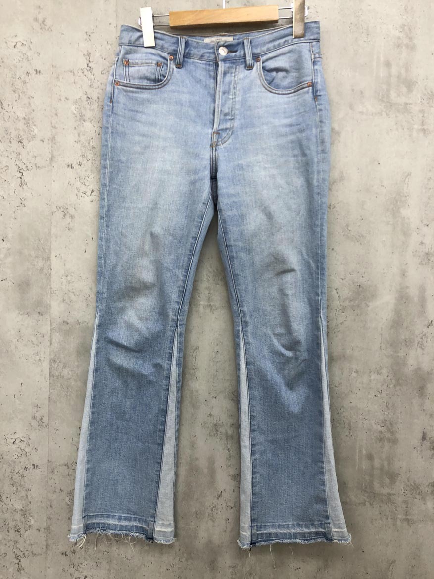 JOURNAL STANDARD relume ジャーナルスタンダードレリューム 切り替えデザイン カットオフ セミフレア デニムパンツ size38/ブル―系 ■■拍卖