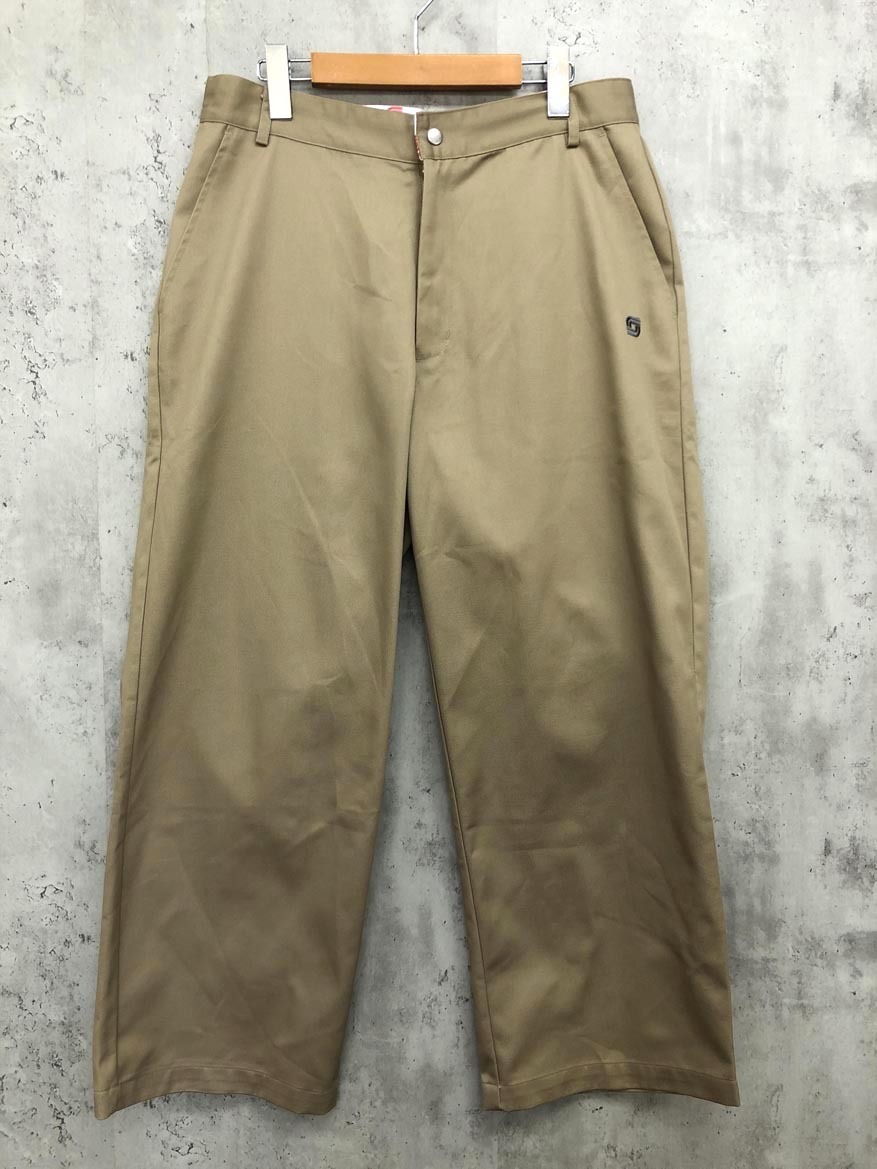ゆうパケットOK Sourcream サワークリーム センタープレス ツイル パンツ sizeS/ベージュ ■■ ☆ fib0 メンズ拍卖