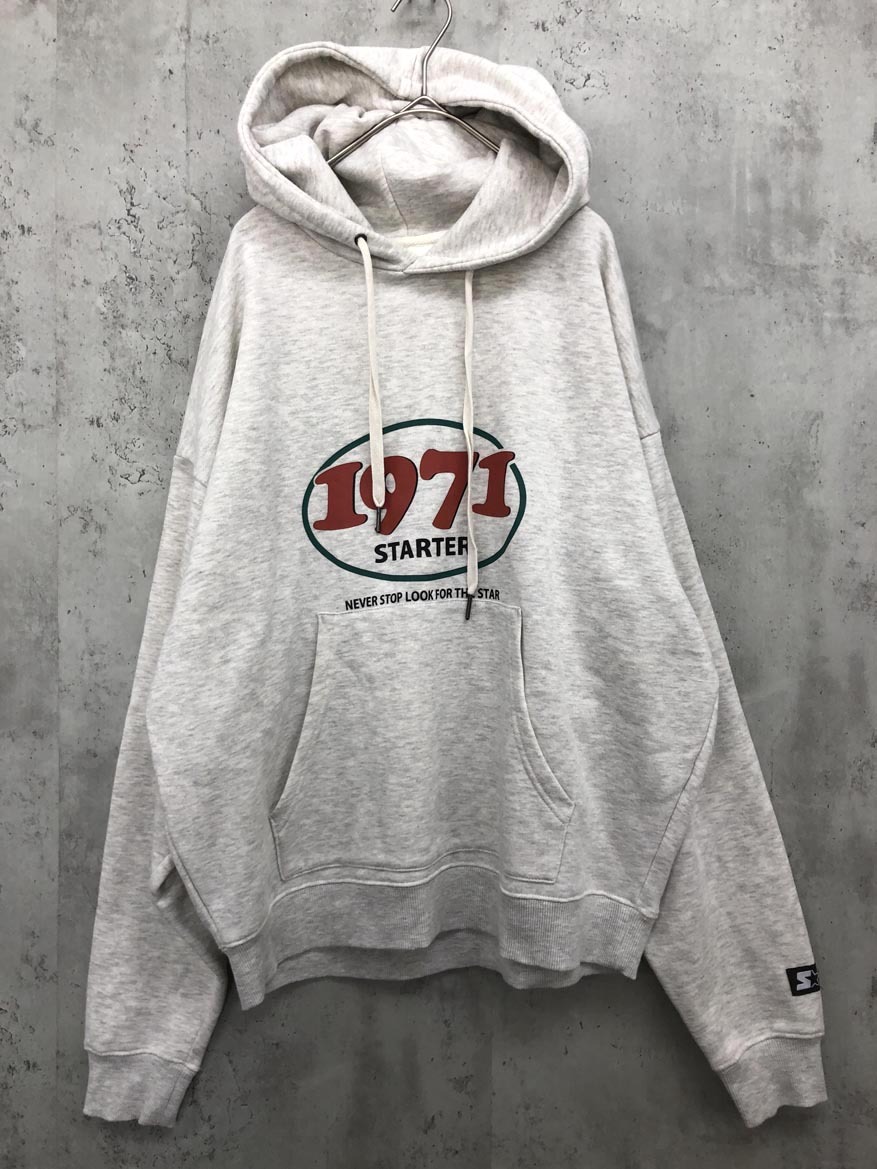 STARTER スターター カラーグラフィック 裏起毛 スウェット プルオーバー パーカー スウェット sizeM/オートミール ◇■拍卖