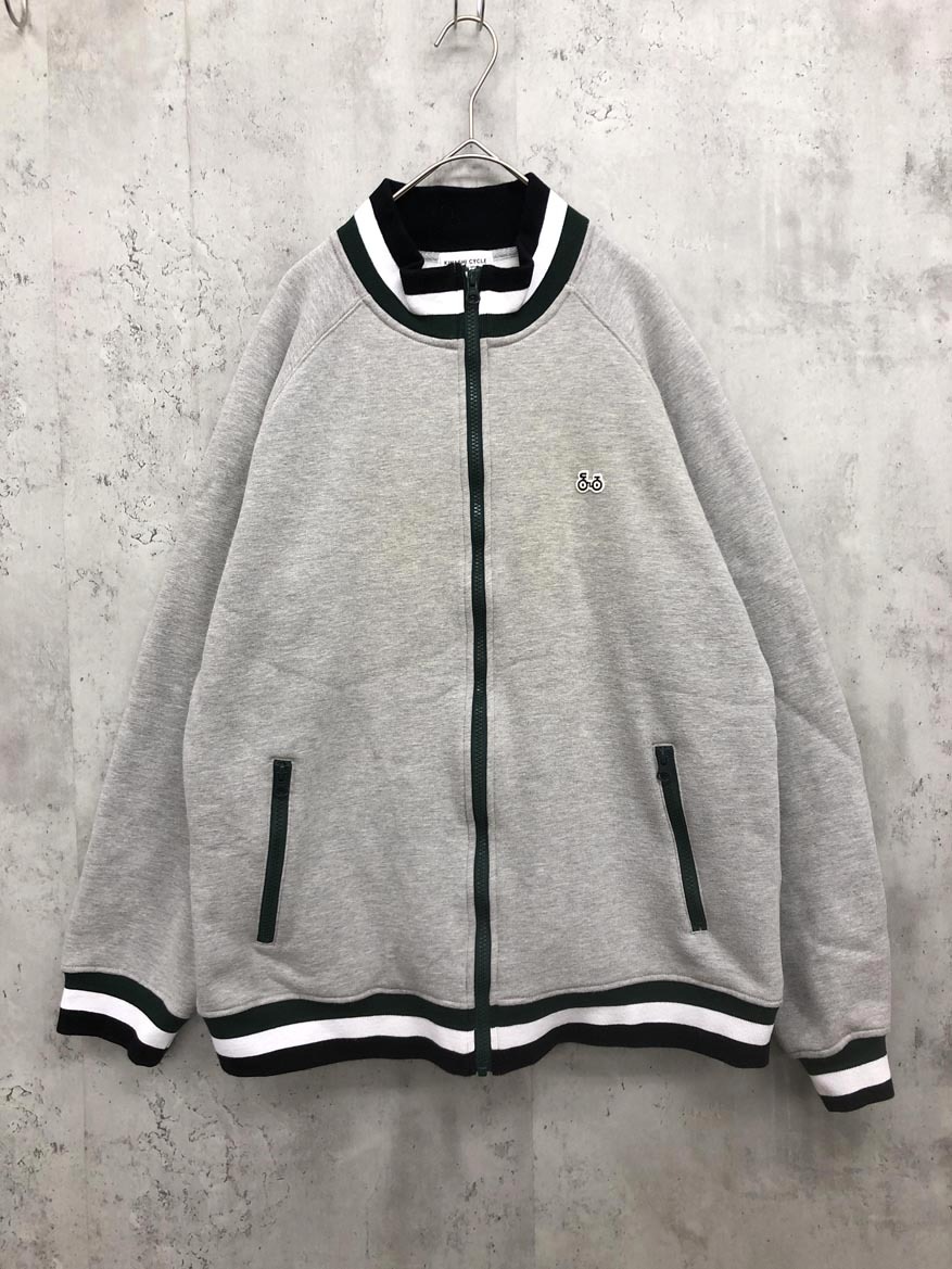 KINASHI CYCLE 木梨サイクル モックネック ジャケット ジップアップ ブルゾン スウェット sizeM/グレー ◇■◎ ☆ fib7 メンズ拍卖