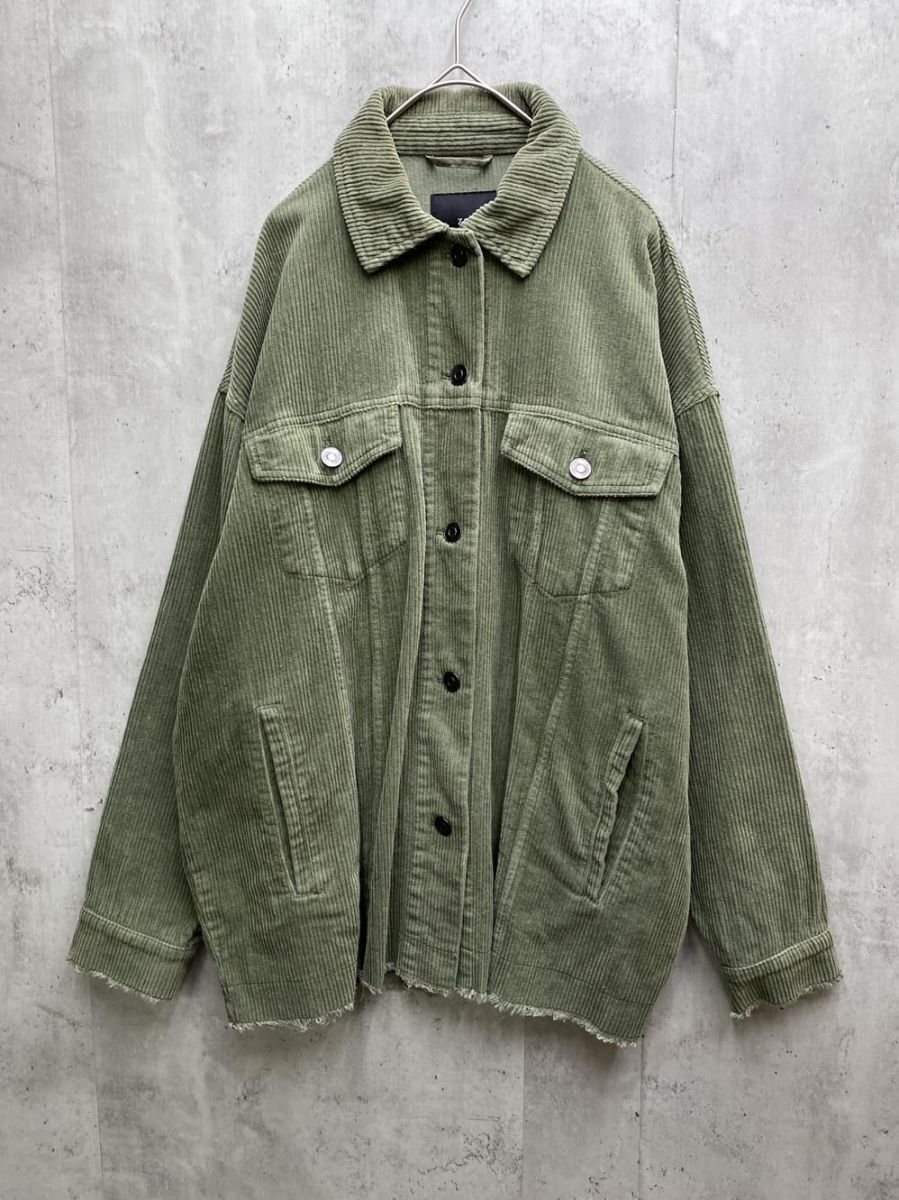 ZARA ザラ コーデュロイ ジャケット sizeM/カーキ ◇■拍卖