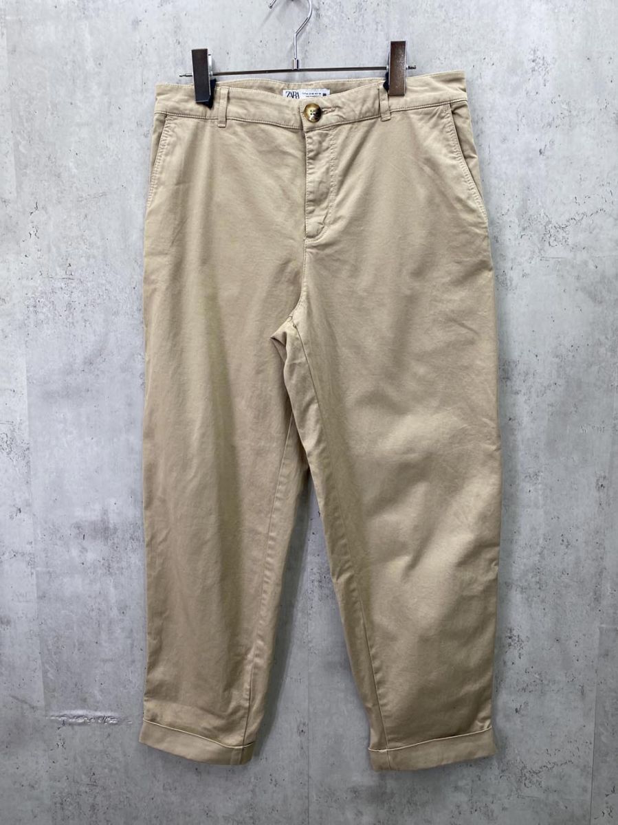 ゆうパケットOK ZARA ザラ パンツ size36/ベージュ ◇■拍卖
