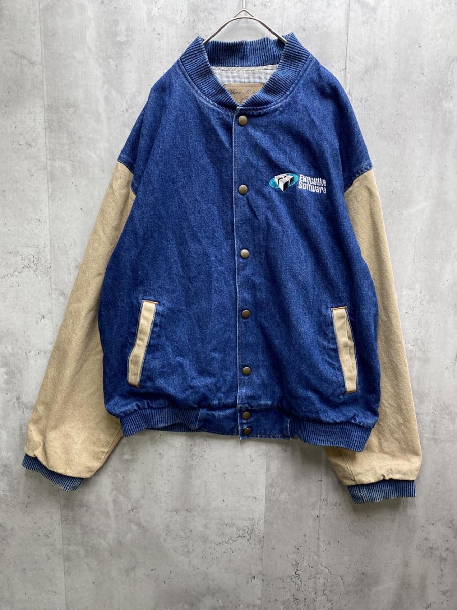 Three Rivers スリーリバーズ デニム ジャケット sizeS/青 ◇■拍卖