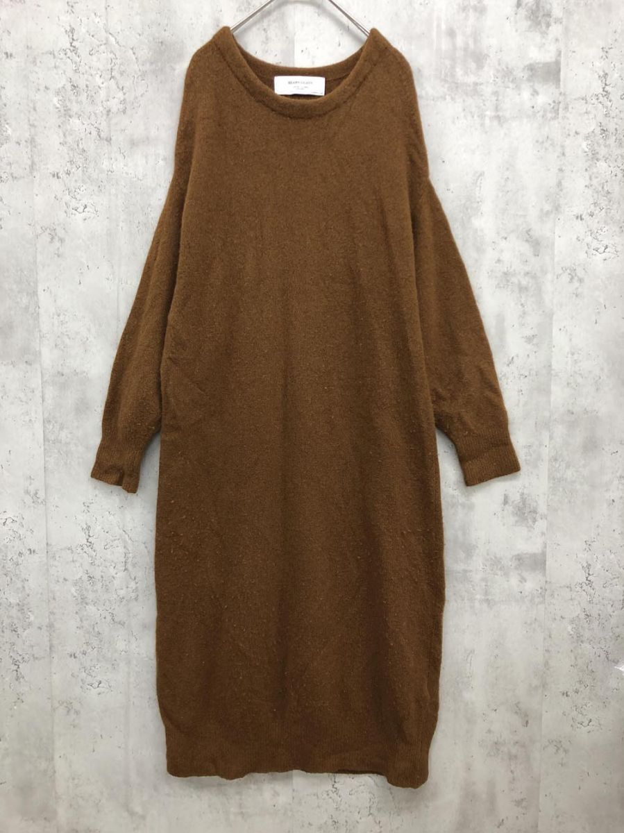 BEAMS LIGHTS ビームスライツ 52260849012 ニット ワンピース size38/茶 ◆■ ☆ fib0 レディース拍卖