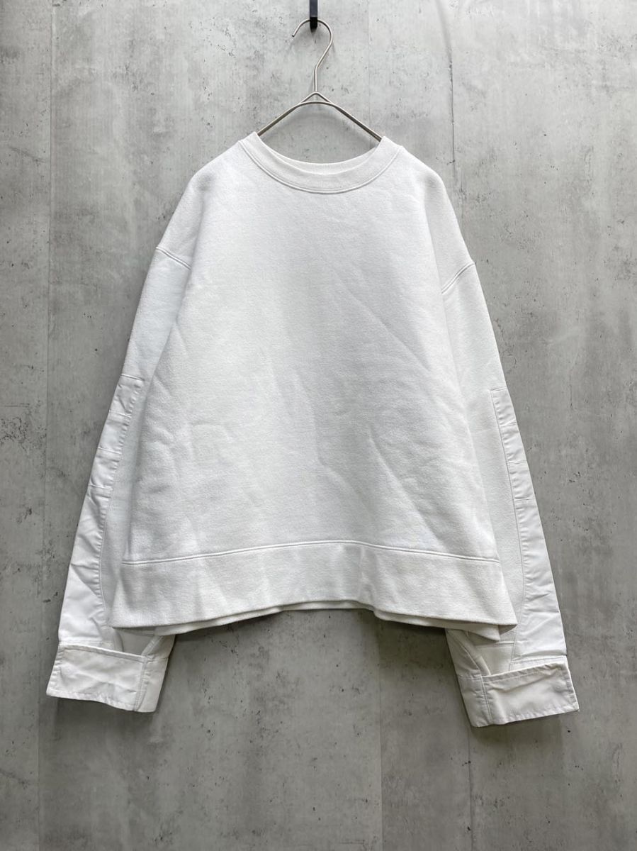 Mila Owen ミラオーウェン 09WCT184131 ハイブリットスウェットプルオーバー トレーナー プルオーバー size1/オフホワイト ◇■拍卖