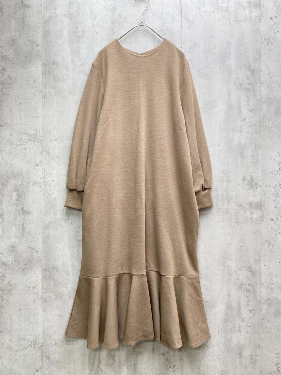 F by ROSSO エフバイロッソ アーバンリサーチ 高身長向け 裾フレア ワンピース size40/茶 ◇■拍卖