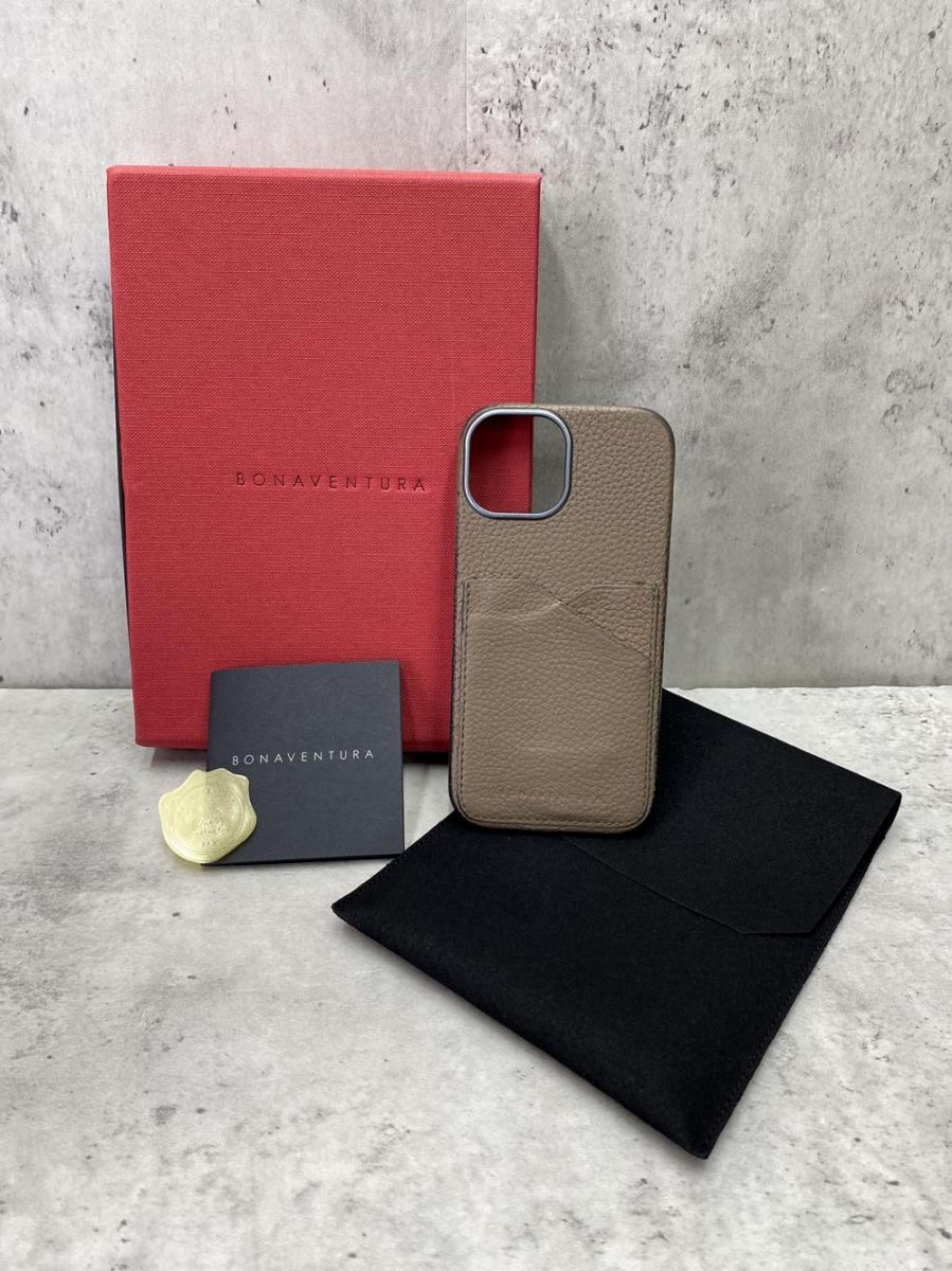BONAVENTURA ボナベンチュラ SN.0010027444 iPhone15 モバイルケース 茶 ■■拍卖