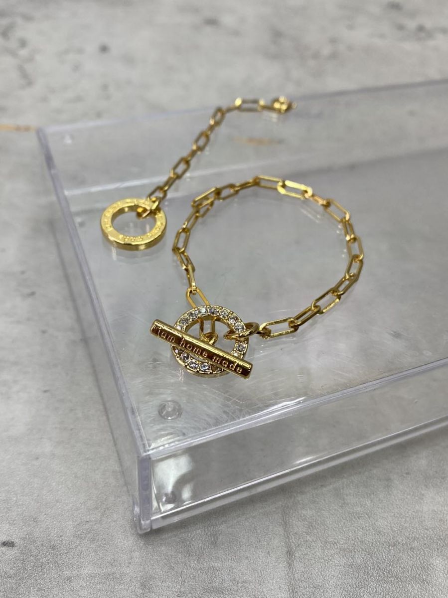 ゆうパケットOK 新品 JAM HOME MADE ジャムホームメイド JSP-BR048G ブレスレット sizeone/ゴールド ■■拍卖