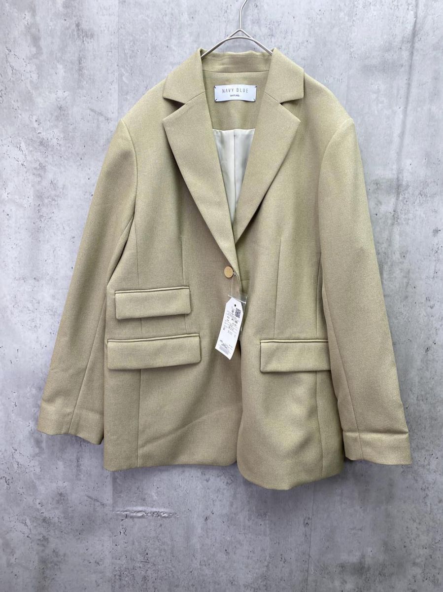 訳あり新品 SHIPS any シップス エニィ オックス シングル テーラード ブレザー ジャケット sizeONE SIZE/ベージュ ◇■◎拍卖