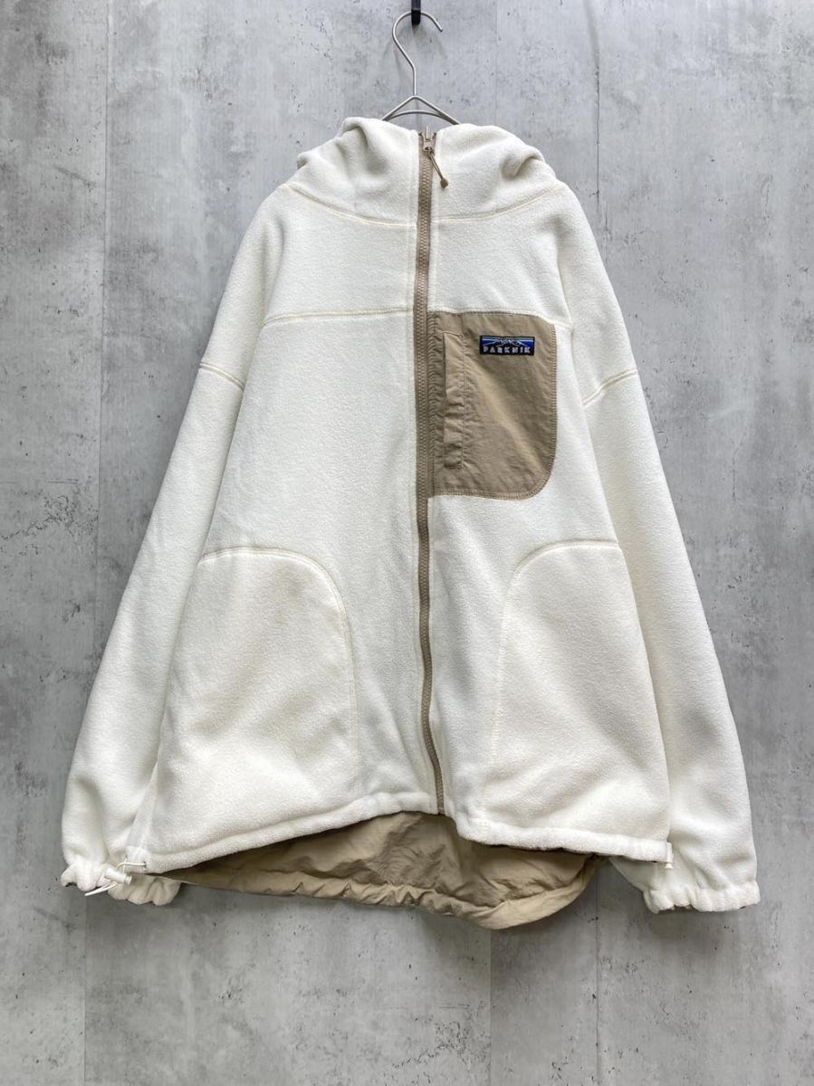 PARKNIK パークニック コーエン リバーシブルフーディブルゾンジャケット 白xベージュ ◆■◎拍卖