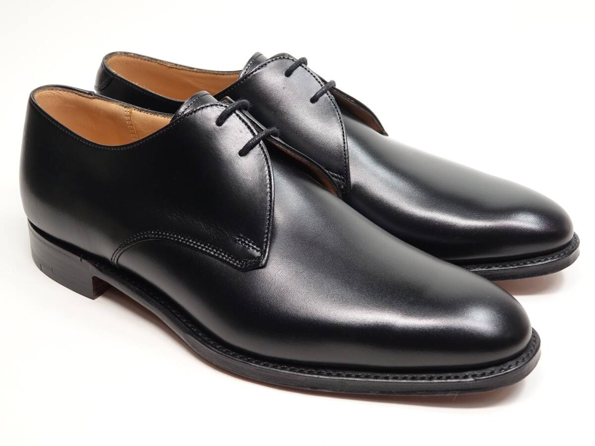 426 / 0904 試着程度 チーニー 2アイレット ブラック カーフ 5.5F拍卖