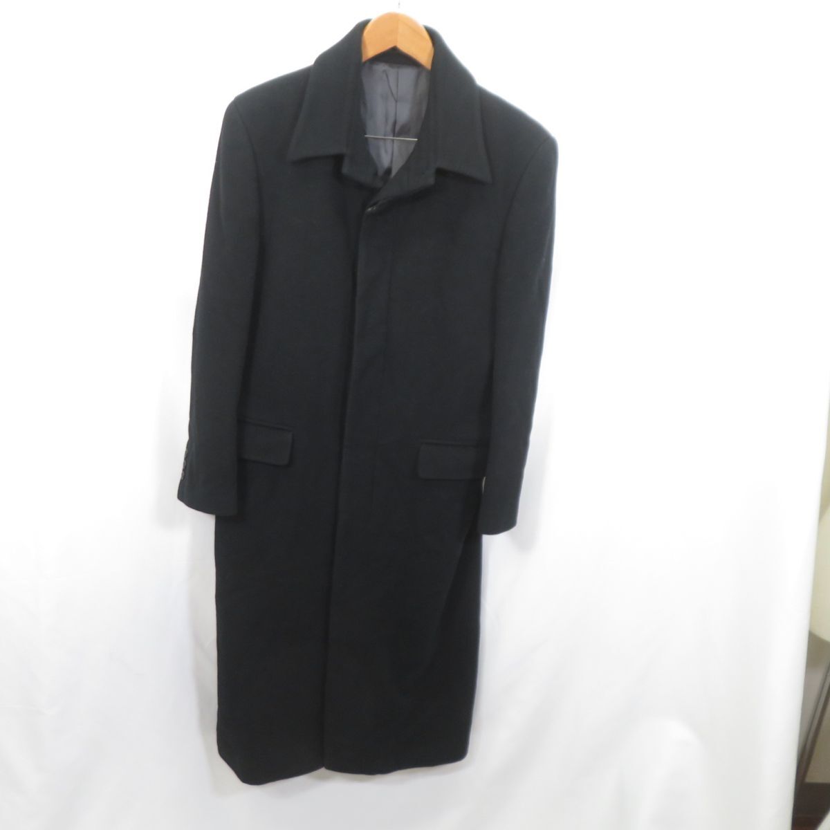 SCOOP MAN ウールカシミヤ ロングコート sizeL/ 0903拍卖