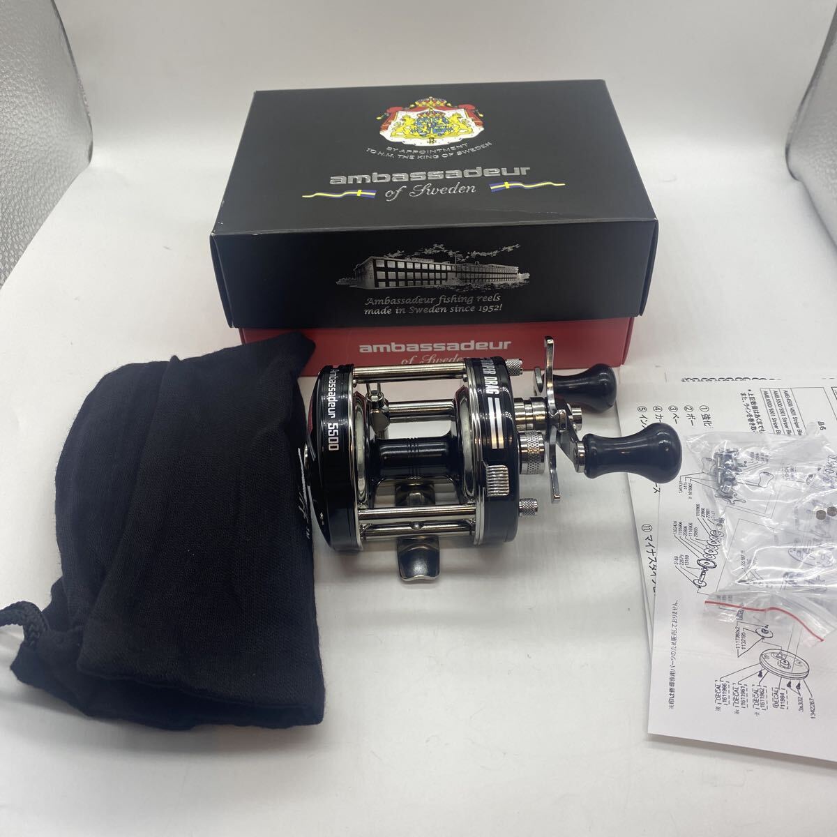 アブ・5500ストライパーブラック・中古品・送料無料・匿名配送!拍卖