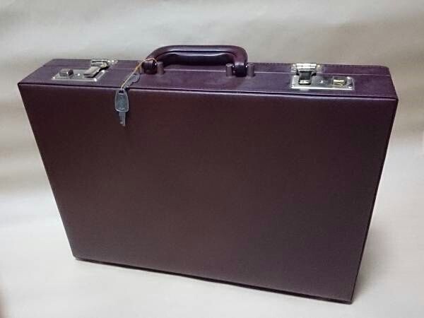 レザー アタッシュケース スーツケース トランクケース バッグ 昭和レトロ ブラウン ビンテージ拍卖