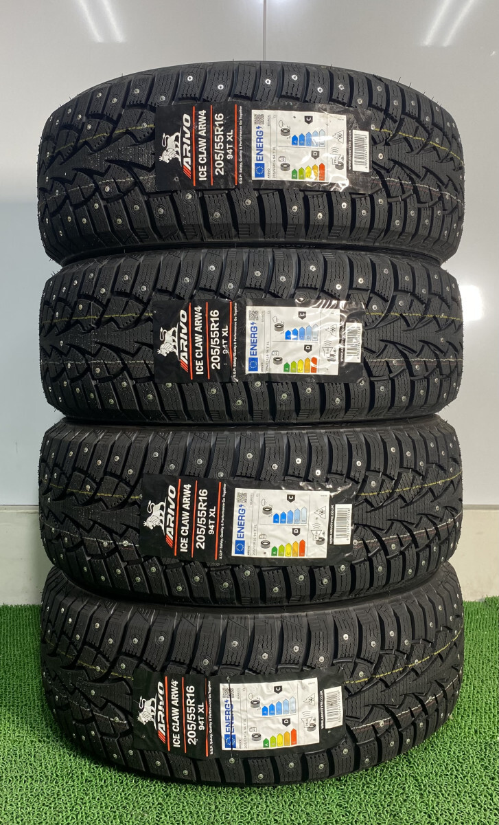 205/55R16 94T XL ARIVO ARW4 新品 スパイクタイヤ 4本セット 2025年製 ※本州送料無料 205/55/16 冬タイヤ拍卖
