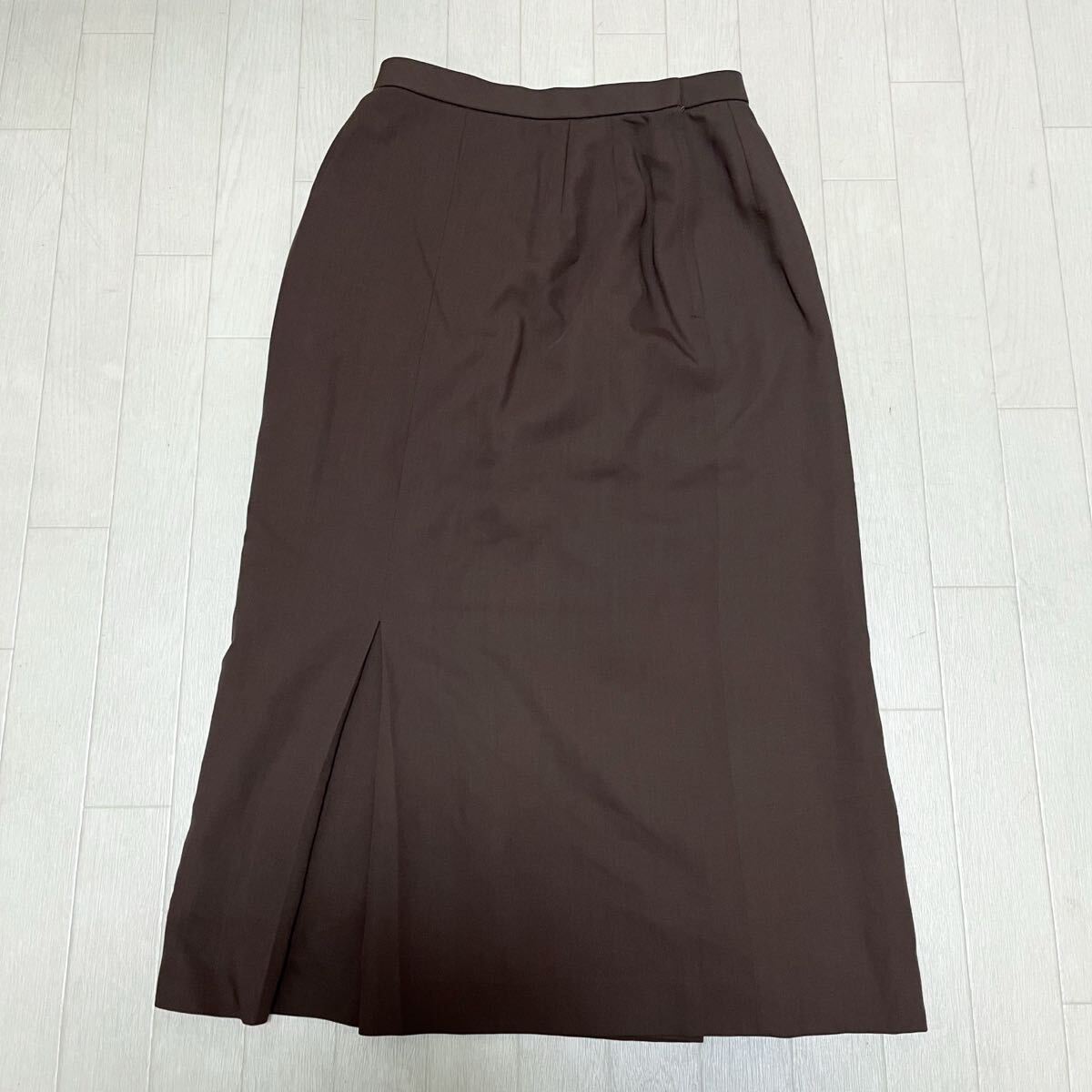 和830★ Leilian レリアン タイトスカート ロング マキシ 11 ブラウン レディース拍卖