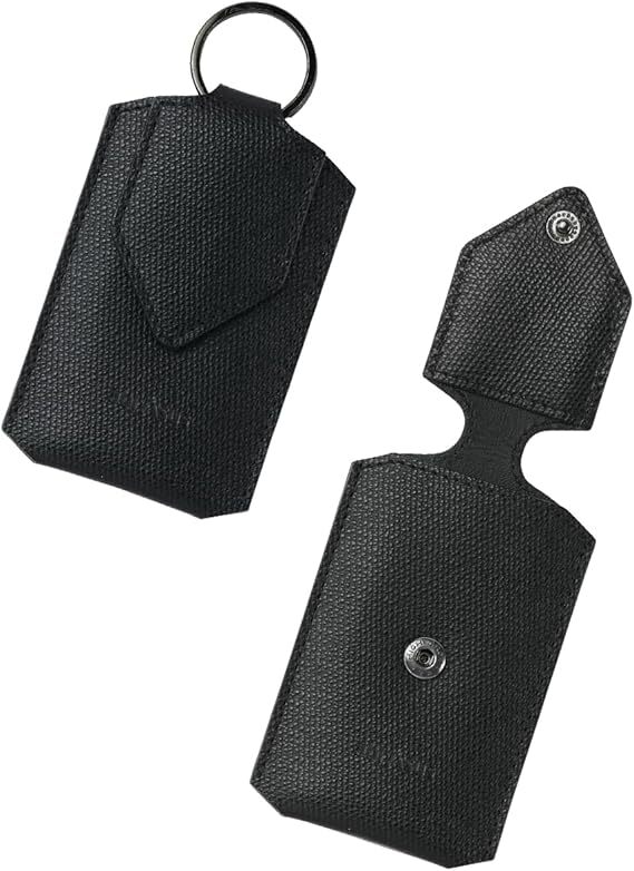 未使用 本革 キーケース リアルレザー レザー AirTag エアタグ AirTagケース ブラック スマートキー プレゼント ギフト拍卖