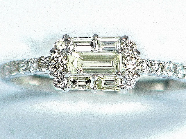 【宝石屋本舗】上質天然ダイヤモンド 0.19ct 0.35ct PT950 リング拍卖